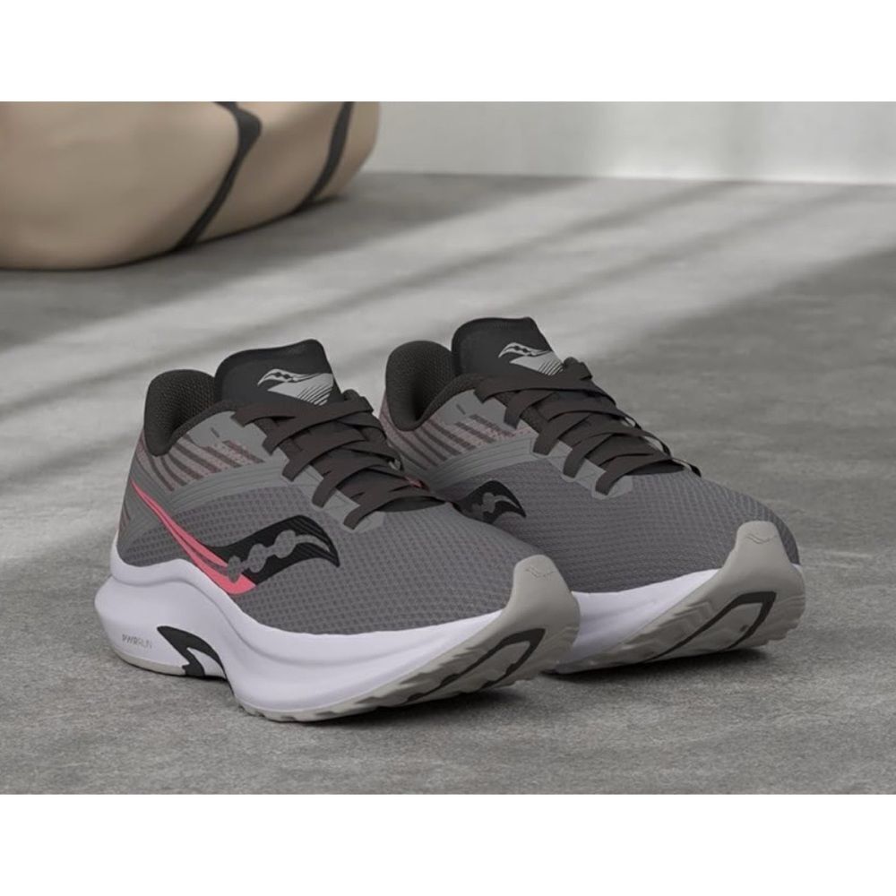 Saucony Women's Axon Road Running Shoe, Charcoal/Black Size 10
